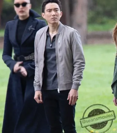 Ben Hargreeves Umbrella Academy Grey Bomber Jacket