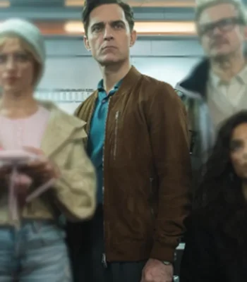 Berlin S02 Pedro Alonso Suede Bomber Jacket