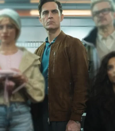 Berlin S02 Pedro Alonso Suede Bomber Jacket