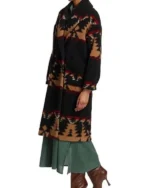 Yellowstone Beth Dutton Black Aztec Coat