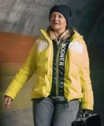 007 Road to a Million Beth Foxwell Yellow Puffer Jacket
