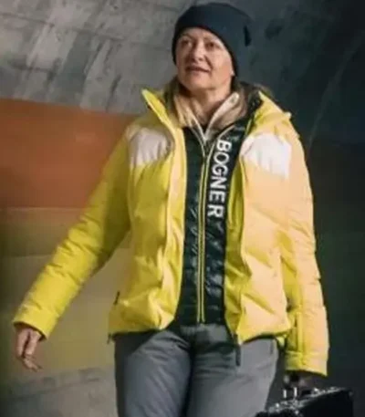 007 Road to a Million Beth Foxwell Yellow Puffer Jacket