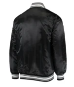 Black Green Bay Packers Bomber Satin Jacket