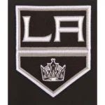 Black Los Angeles Kings Poly-Twill Front-Hit Jacket
