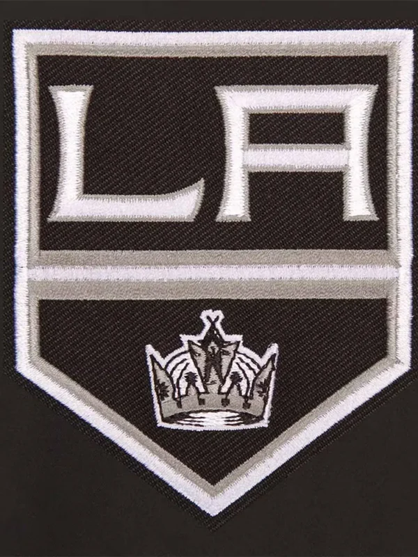Black Los Angeles Kings Poly-Twill Front-Hit Jacket