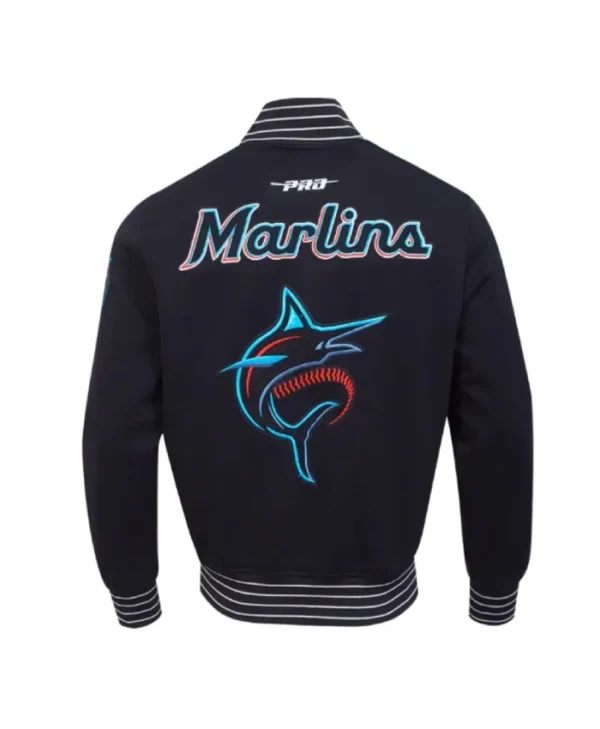 Miami Marlins Current Logo Game Day Black Jacket