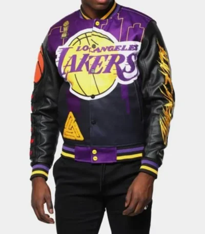 Black Pyramid Los Angeles Lakers Jacket