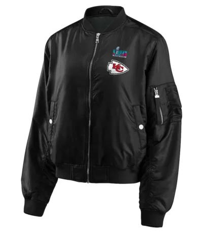 Black Super Bowl LVII Champions Kansas City Chiefs Bomber Jacket