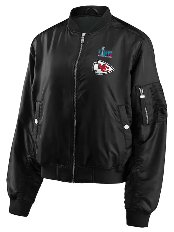 Black Super Bowl LVII Champions Kansas City Chiefs Bomber Jacket