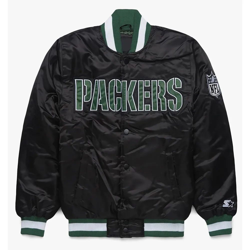 Blackout Green Bay Packers Jacket Blackout Green Bay Packers Jacket