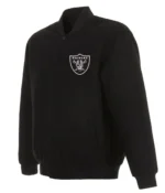 Bomber Las Vegas Raiders Black Wool Jacket