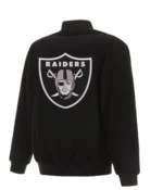 Bomber Las Vegas Raiders Black Wool Jacket