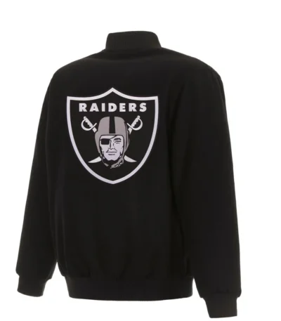 Bomber Las Vegas Raiders Black Wool Jacket