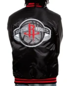 Bomber Rockets Satin Black Jacket