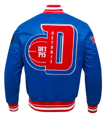Classic Detroit Pistons Mashup Rib Satin Jacket