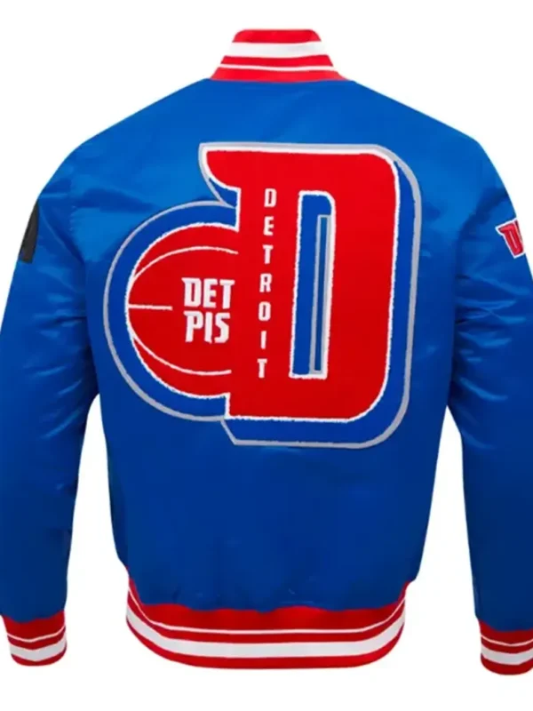Classic Detroit Pistons Mashup Rib Satin Jacket