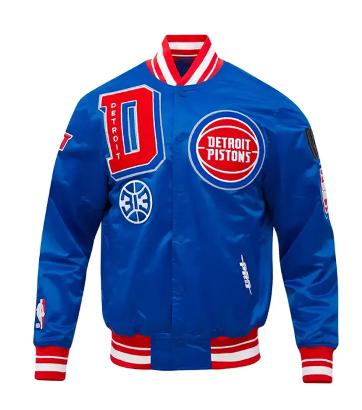 Classic Detroit Pistons Mashup Rib Satin Jacket Classic Detroit Pistons Mashup Rib Satin Jacket