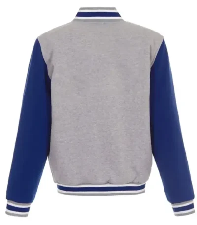 Detroit Pistons Gray And Royal Varsity Wool Jacket