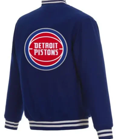 Detroit Pistons Varsity Royal Blue Wool Jacket