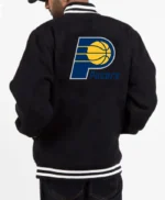 Indiana Pacers Navy Wool Varsity Jacket