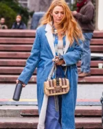 Blake Lively It Ends with Us Denim Long Coat