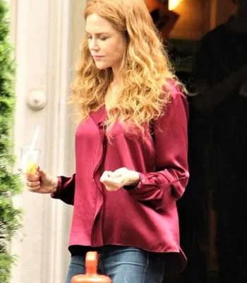 The Undoing Nicole Kidman Red Silk Shirt