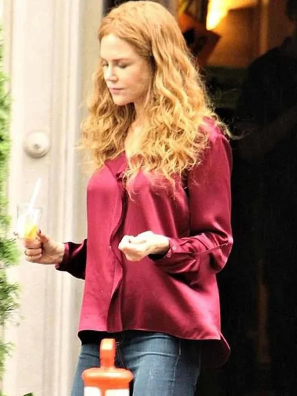 The Undoing Nicole Kidman Red Silk Shirt