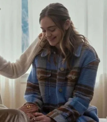 The Watcher Ellie Brannock Plaid Coat