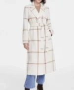 The Young and the Restless Chelsea Newman White Check Coat