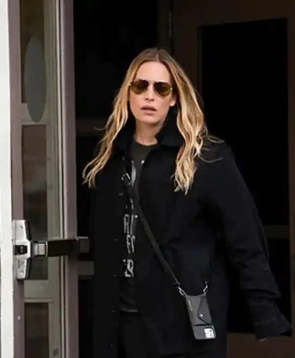 Yellowstone Piper Perabo Season 4 Cotton Black Long Coat