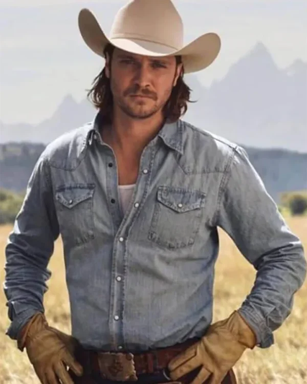 Yellowstone S05 Kayce Dutton Denim Western Shirt
