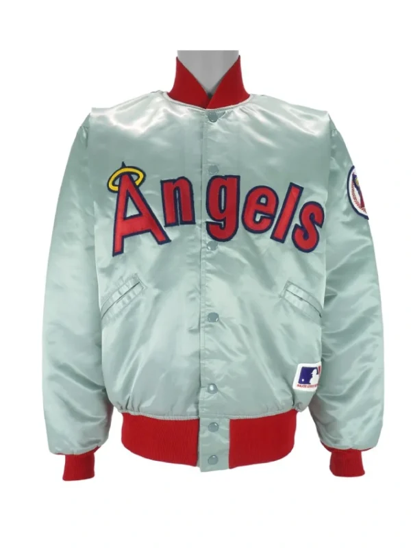 LA Angels 1990’s Silver Green Jacket
