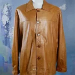 Camel Tan Vintage Leather Jacket