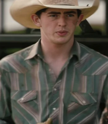 Carter Yellowstone Season 5 Green Striped Shirt