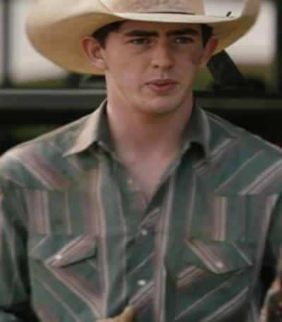 Carter Yellowstone Season 5 Green Striped Shirt