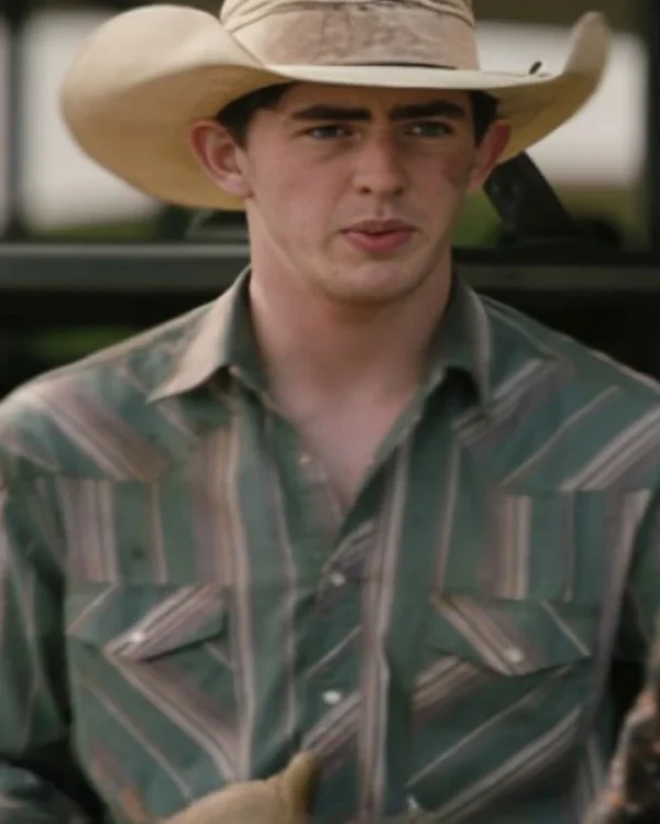 Carter Yellowstone Season 5 Green Striped Shirt
