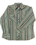Carter Yellowstone Season 5 Green Striped Shirt
