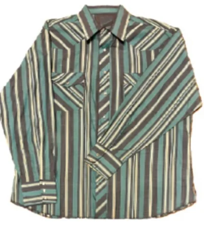 Carter Yellowstone Season 5 Green Striped Shirt