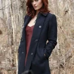 Cassidy Freeman The Vampire Diaries Black Wool Coat