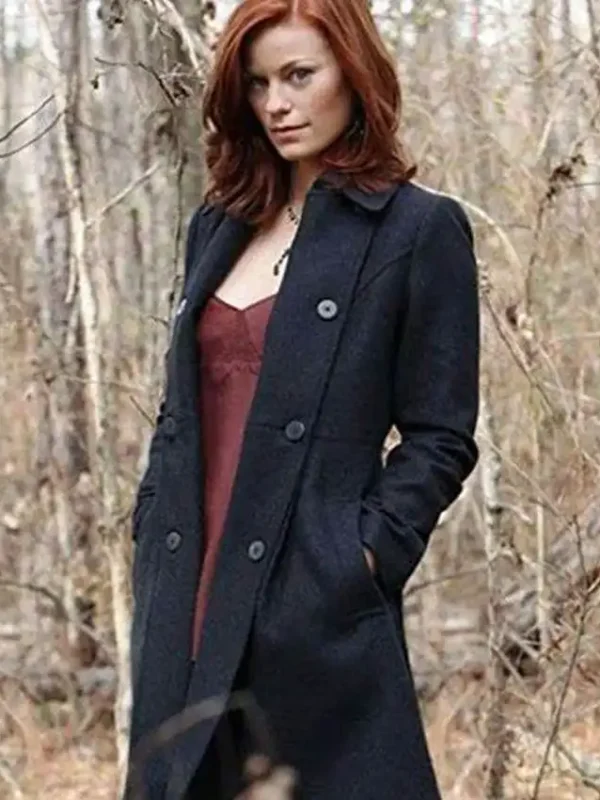 Cassidy Freeman The Vampire Diaries Black Wool Coat