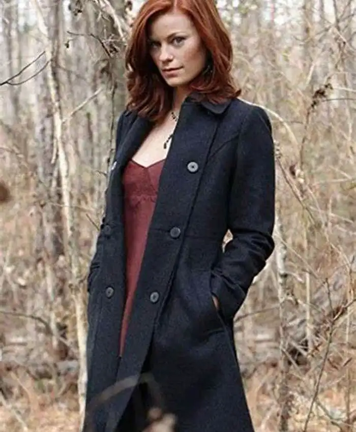 Cassidy Freeman The Vampire Diaries Black Wool Coat Cassidy Freeman The Vampire Diaries Black Wool Coat