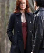 Cassidy Freeman The Vampire Diaries Black Wool Coat