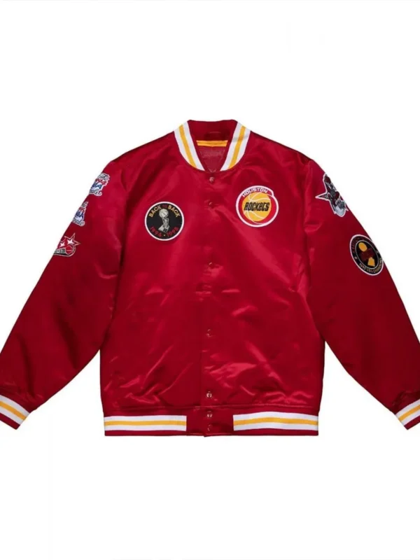 Champ City Rockets Satin Red Jacket