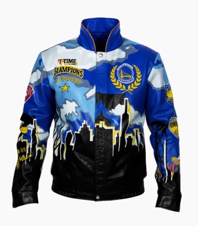 Championship Golden State Warriors Leather Jacket