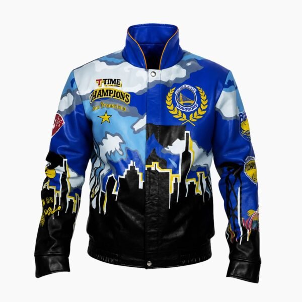 Championship Golden State Warriors Leather Jacket