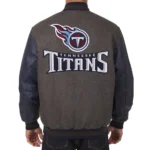 Charcoal-Navy Tennessee Titans Varsity Jacket