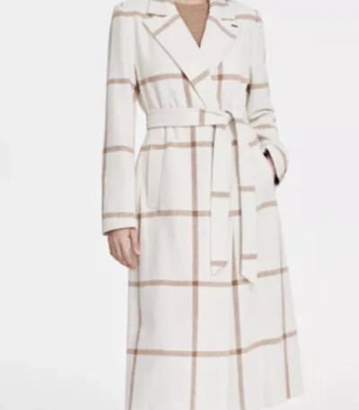 Chelsea Newman The Young and the Restless White Checked Coat