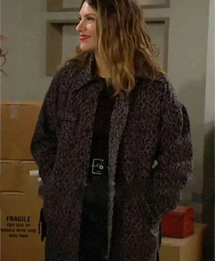 Chloe Mitchell Fisher The Young and the Restless Leopard Coat Chloe Mitchell Fisher The Young and the Restless Leopard Coat