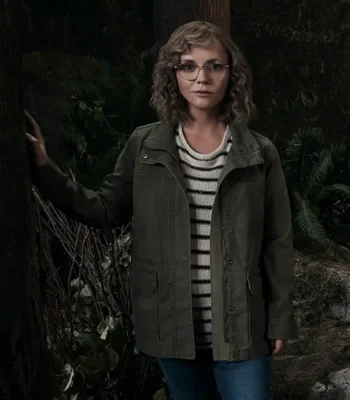 Christina Ricci Yellowjackets Misty Green Cotton Jacket