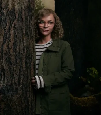 Christina Ricci Yellowjackets Misty Green Cotton Jacket